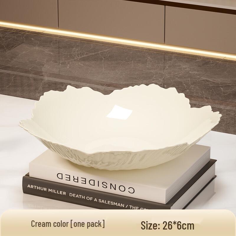 PET Light Luxury Transparent Petal Fruit Plate