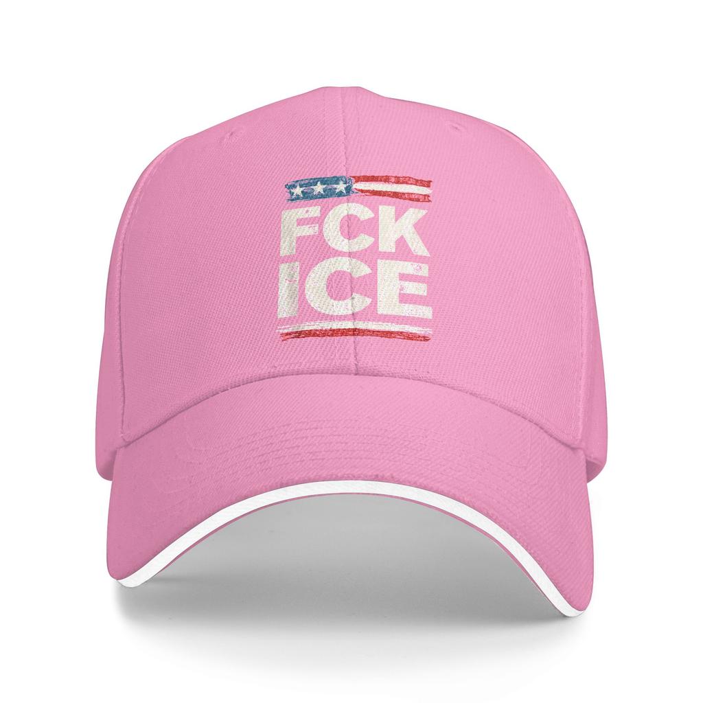 Retro Vintage F ICE US Flag Distressed Baseball Cap Fitted Retro Men Hip Hop Hats Hot Sale Print Hiking Fishing Baseball Caps