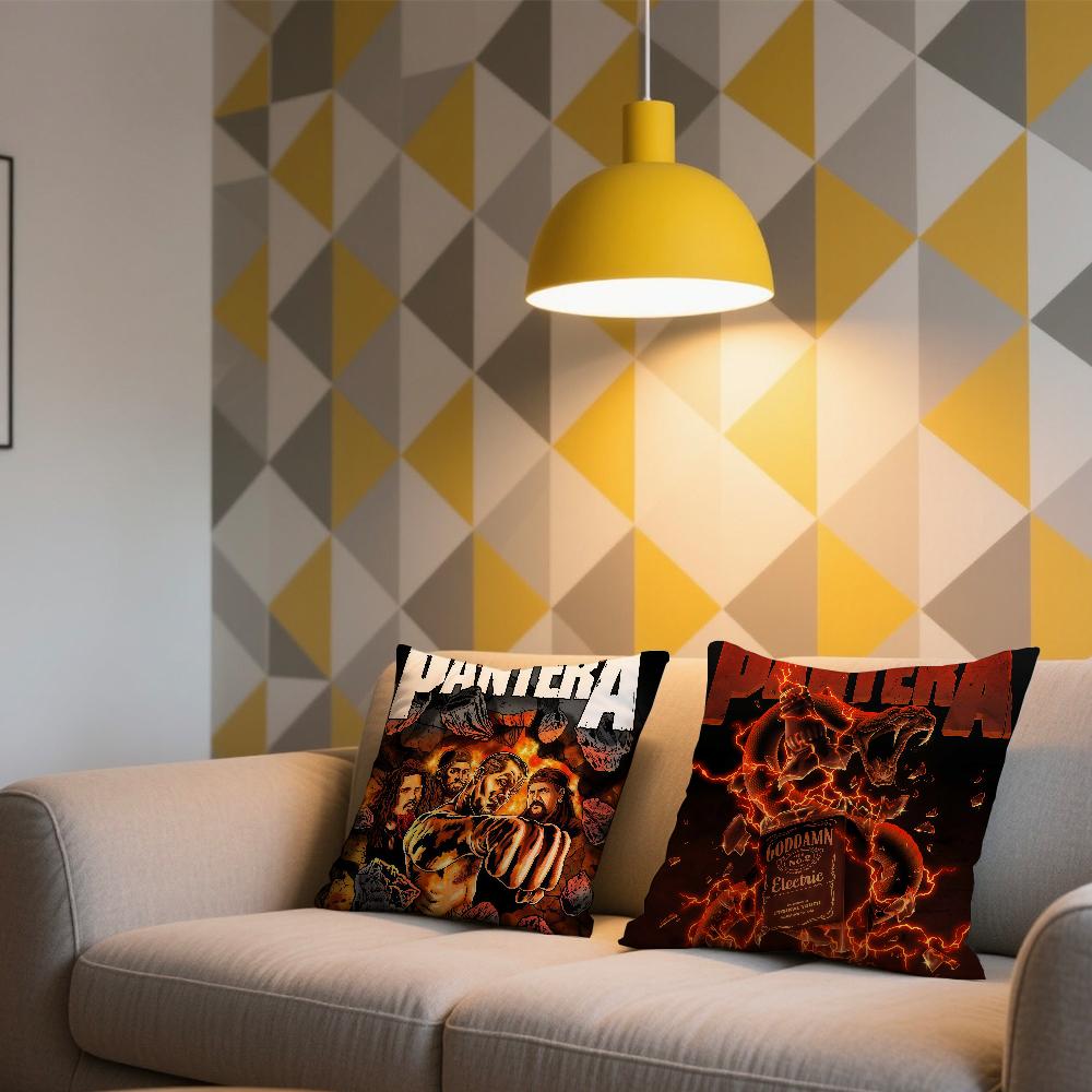 P-PanterA Rock Band cushion cover Comfortable and soft bedding skin friendly leisure sofa car office pillowcase