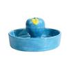 Anti-Rollover Ceramic Pet Feeding Bowl Bite Resistant Non-Slip Bird Feeding Dish Wide Mouth Fruit Shape Drinking Water Bowl
