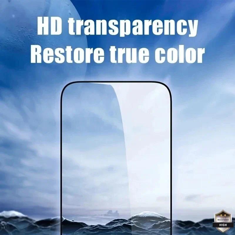 5Pcs Tempered Glass For iPhone127 16 15 11 12 13 14 Pro Max Mini Full Cover Screen Protector For iPhone 16E 15 14 Plus XR X XS MAX