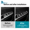 For Kia Sportage 2017 2018    Real Soft Carbon Fiber Sticker LHD Car Front Rear Door Window Llift Panel Trim