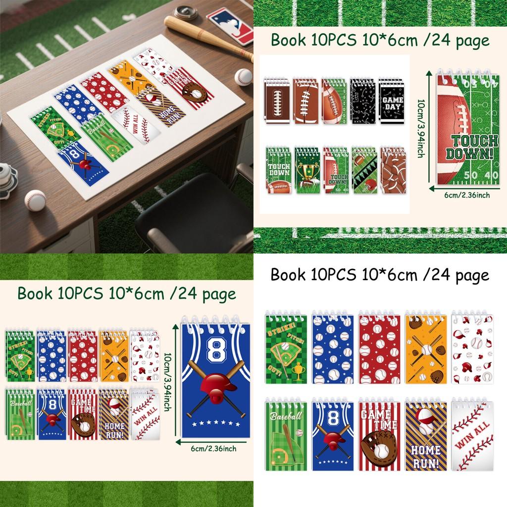 Baseball And Rugby Themed Childrens Notebooks Set With Paper Material For School And Party Decor