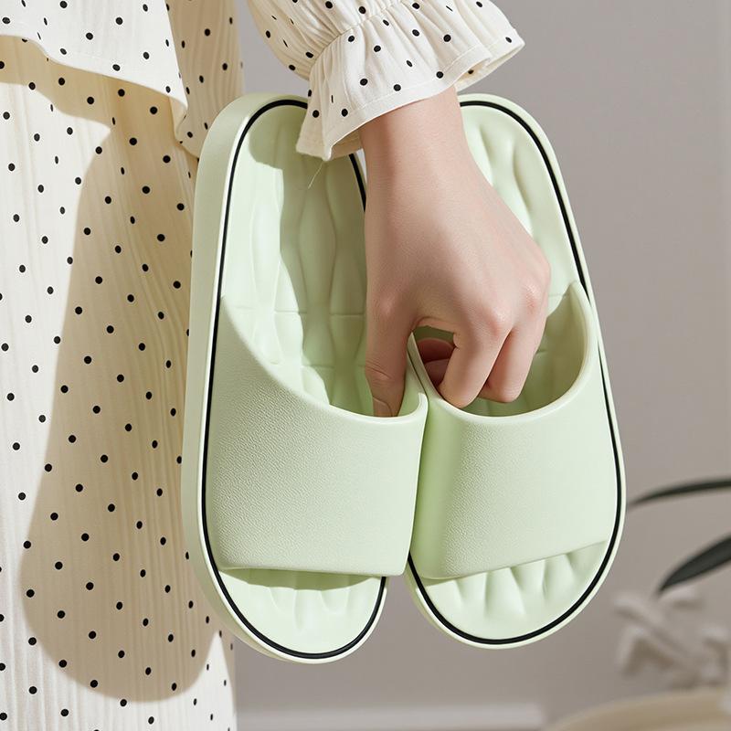 Unisex Einfarbige Zehenfreie Atmungsaktive Hausschuhe, Bequeme Rutschfeste Lässige EVA-Pantoletten für Herren- und Damen-Indoor-Aktivitäten