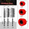 9 Pieces Of Metal External Pipe Grinder Pipe Cleaning Brush Polishing/Rust Removal Tool Home Stainless Steel Cleaning Brush