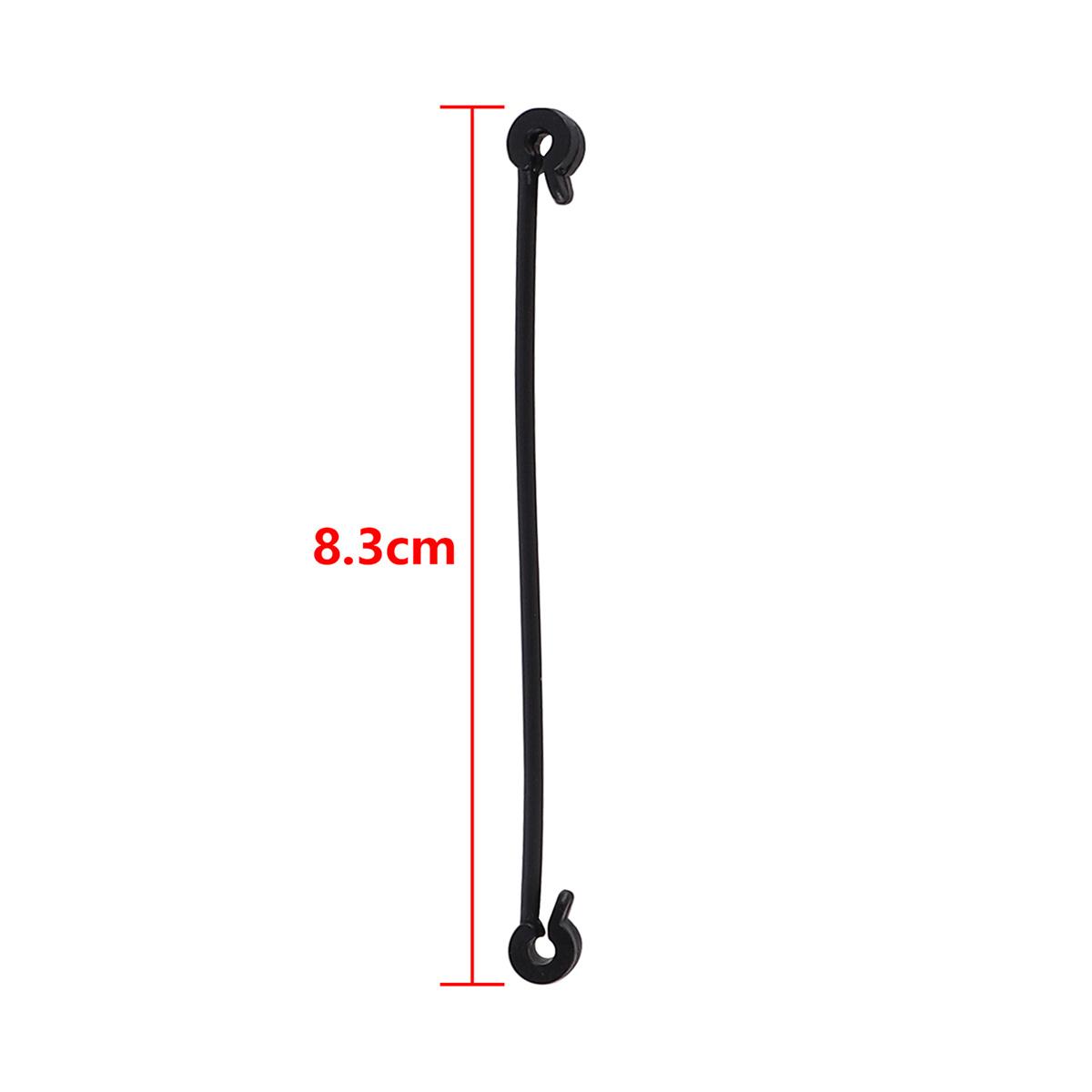 

8.5/10.3cm Garden Plants Bundled Buckle Grape Vines Vegetable Strapping Clip Grape Cucumber Tomato Branch Fastener Black 50Pcs
