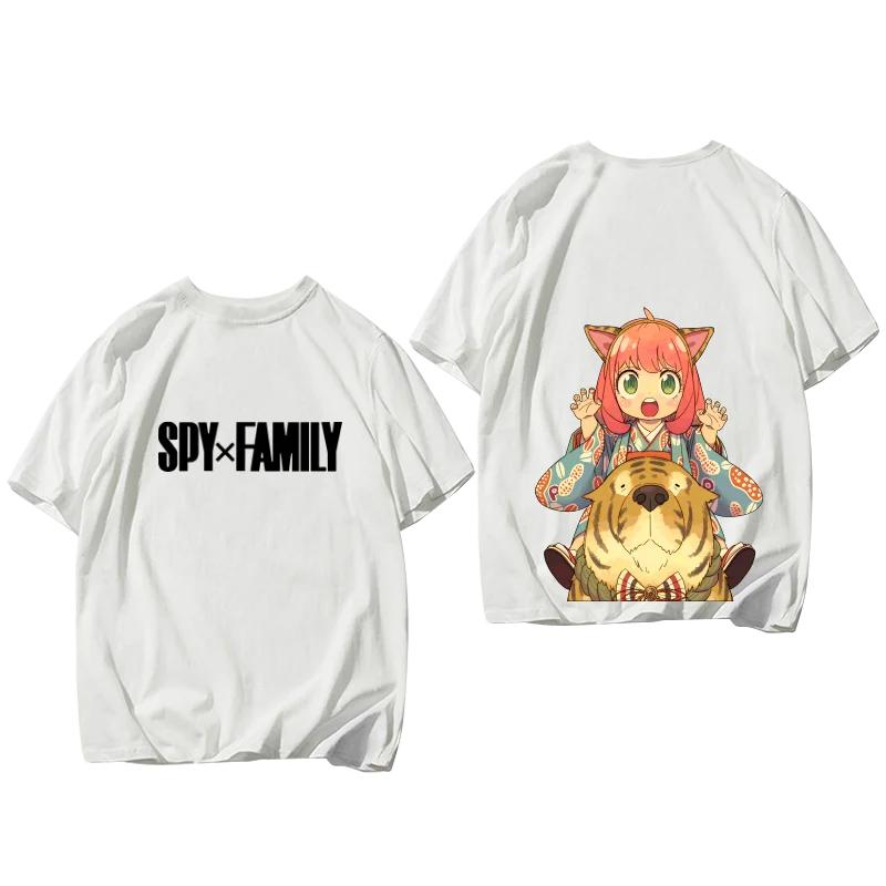 Japanese Anime Spy X Family Sports Pure Cotton Tshirts A Trend of Largesized Shortsleeved Tshirts for Teenagers