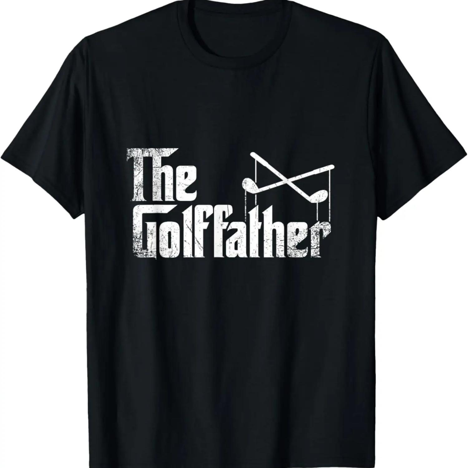 

Funny The Golffather Dad Joke Golf Humor Fathersday T-Shirt XXXXXL чорний