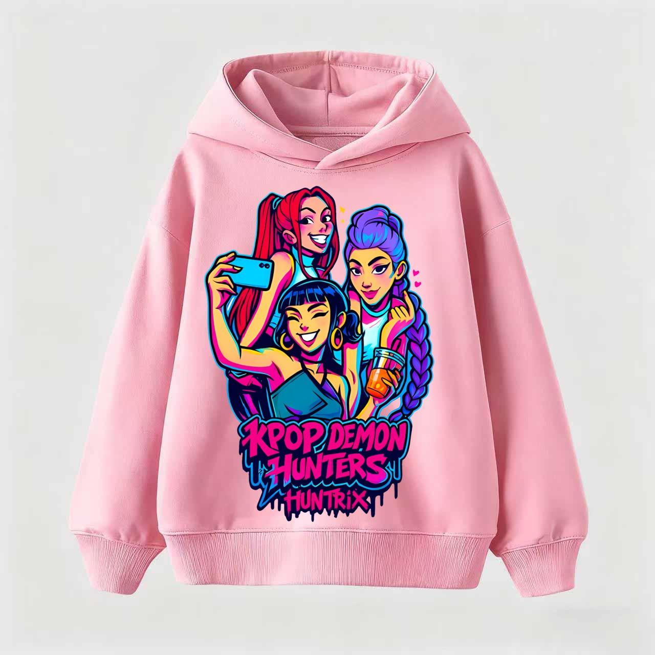 

Children s Hoodie Kpop Demon Hunter Saja Boys Children-Hoodie Harajuku Boys Girls Pullover Tops 100