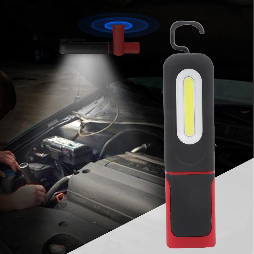 5W Portable COB Working Light Adjustable Multifunction Magnetic Emergency Flashlight USB Charging