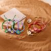 Bohemian Beautiful Colorful Flower Bracelet for Women Handmade Braided Rope Adjustable Bracelet Summer Beach Daily Jewelry Gift
