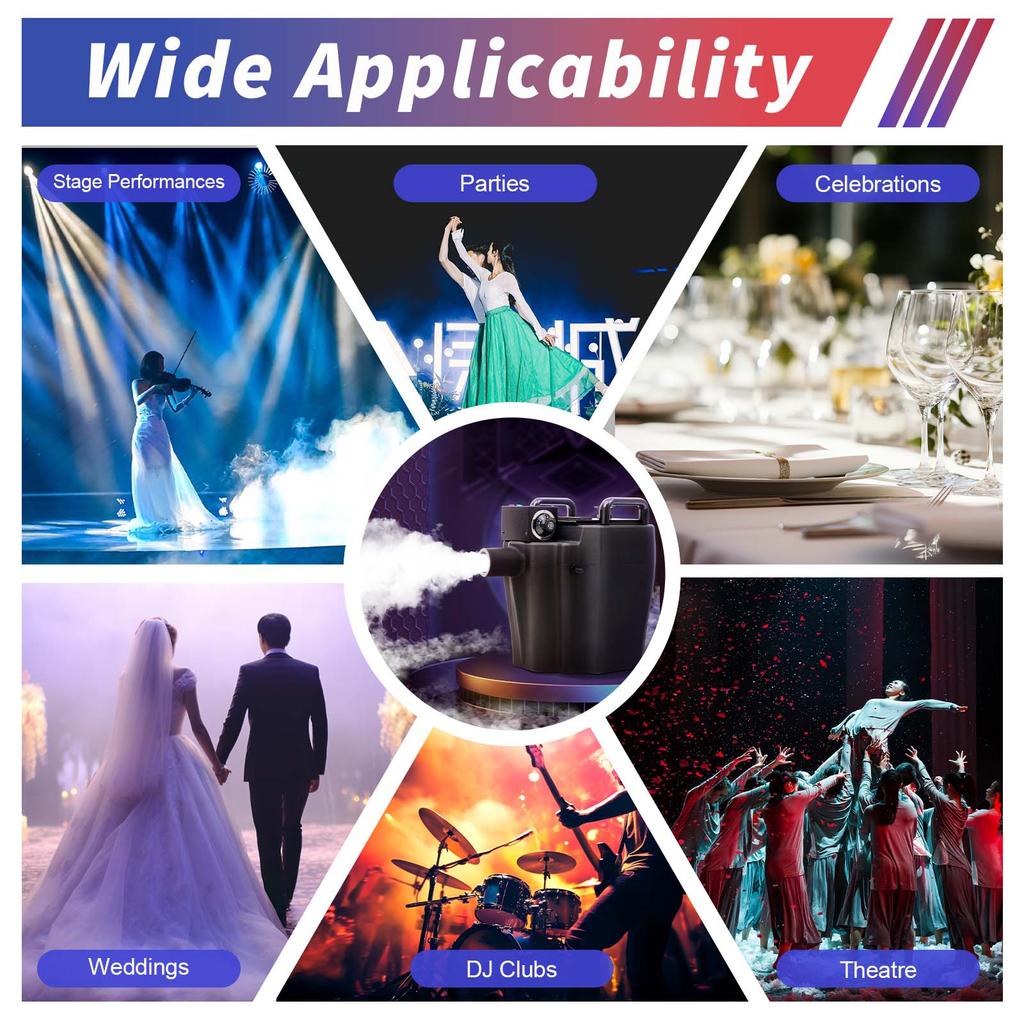 Professional 3500W Dry Ice Machine for Stunning Stage Effects