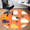 1pc Cat Pattern Office Round Area Rug, Under Office Chairs Bedroom Living Room Home Decor, Room Deco