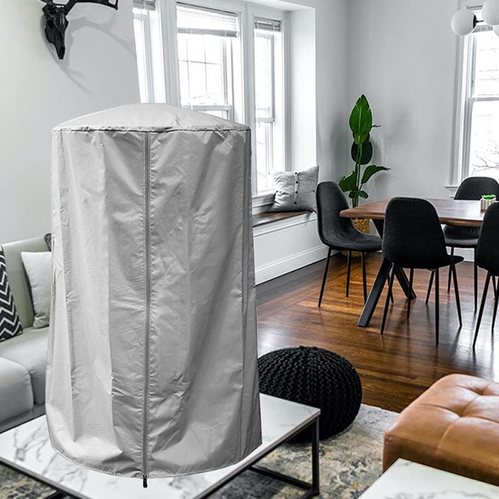 Outdoor Heater Covers Waterproof Patio Heater Shield Water-Resistant 420D Oxford Full Protection Vertical UV Rsistant Shield For