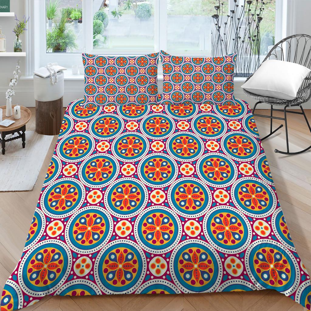 3D Bohemian Home Bettwäsche Bettbezug Luxus Bettwäsche Set Bettbezug Kissenbezug Blatt/Doppelbett in voller Größe 2/3-teilige Schlafzimmerdekoration