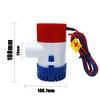 Bilge Pump1100GPH DC 12V Electric Water Pump For Aquario Submersible Seaplane Motor Homes Houseboat