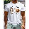 Boo Ghost Pumpkin Halloween Graphic Tshirt Cute Spooky Party Tee For Men