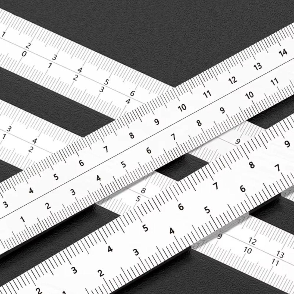 Stainless Steel Metal Ruler Measuring Tool Mini Ruler L Square Ruler  Educational