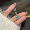 Fashionable Ocean Whale Crystal Pendant Necklace For Women New Trend Choker Clavicle Chain Jewelry Gift Party