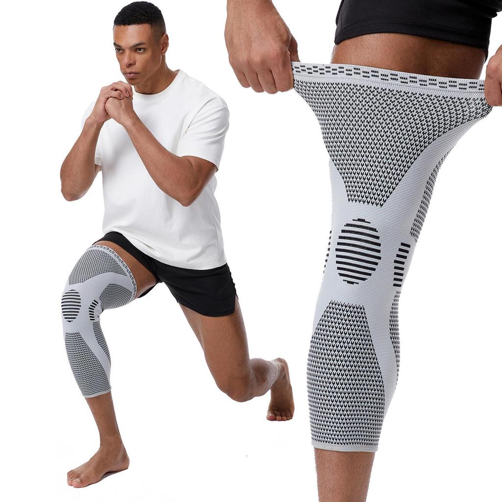 Men's Sports Knee Pads: Breathable Compression Sleeve for Basketball, Cycling, Running - Protective Meniscus Knee Brace.