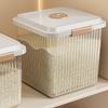 Contenant de stockage de riz scellé étanche à l'humidité de style japonais, capacité 10-20 jin, bocal de cuisine anti-insectes pour riz et farine