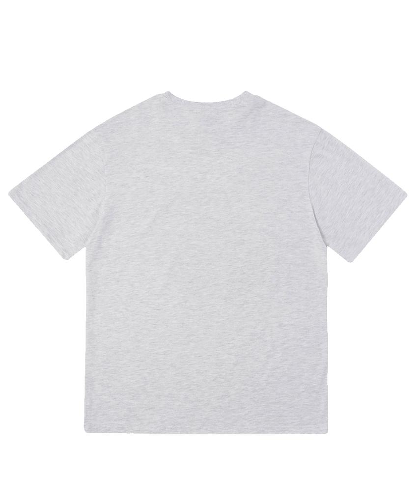 MATCHGLOBE Laser Rabbit Oversized Tee (Light Grey)