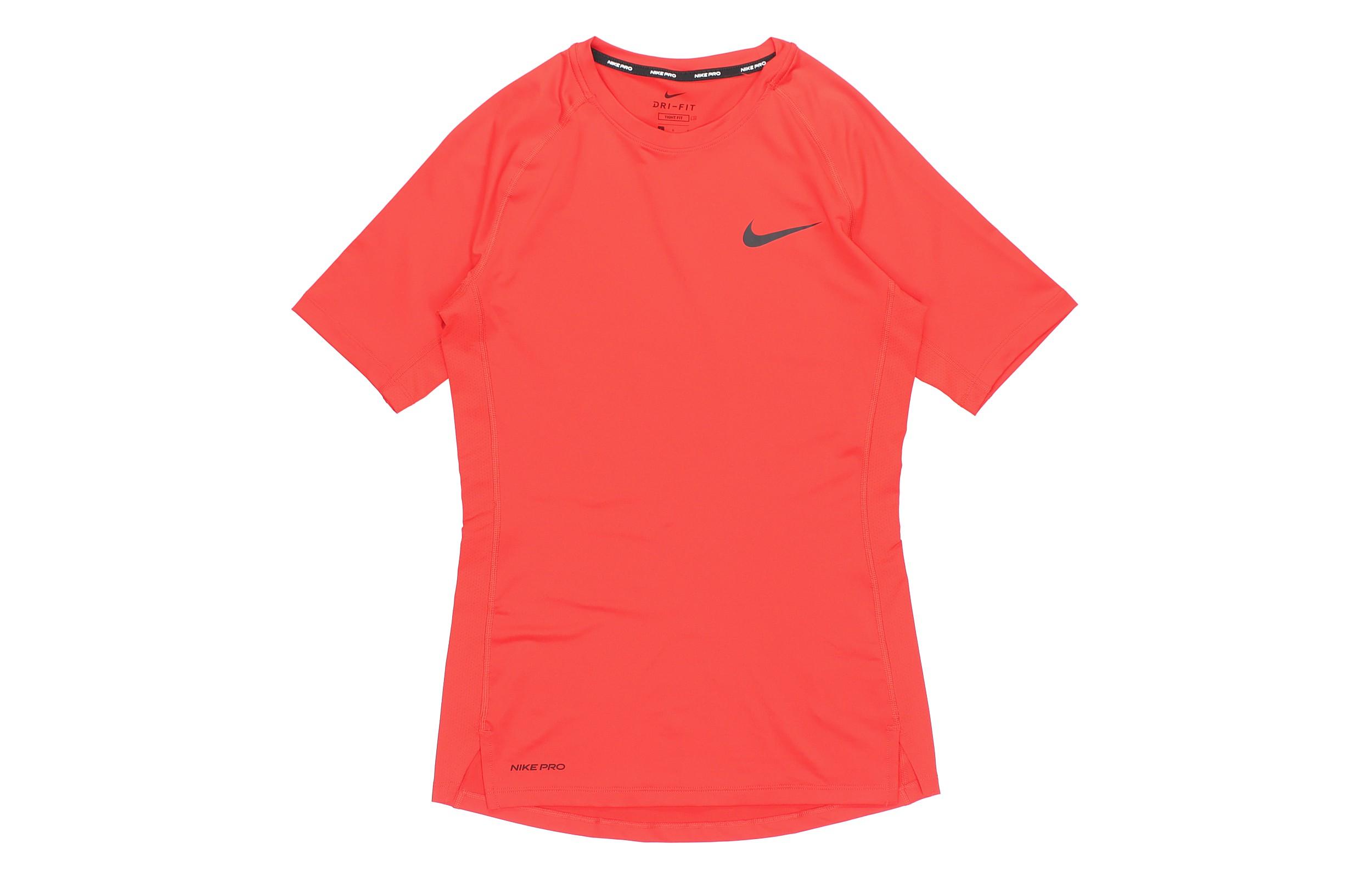 Nike T Shirts Men s Red Crew Neck Moderate Straight Fit BV5632-657 L