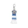 Manchester City FC Stripe Crest Keyring