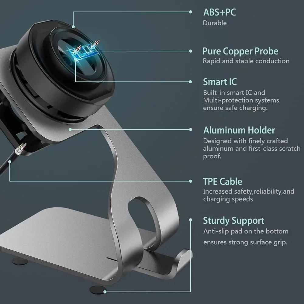 Charger Stand with USB Charger Cable for Amazfit GTR 3/4/ GTR 3 4 Pro/ GTS 3/ T-Rex 2 Charging Dock for Amazfit GTR3 Smart Watch