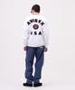 AVIREX VARSITY LOGO CREW NECK SWEAT 783-3932007 men's M white