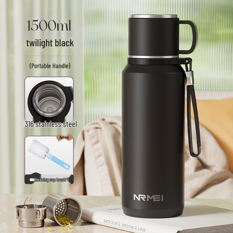 2025 Large Capacity Insulated Kettle with Tea Infuser – Unisex