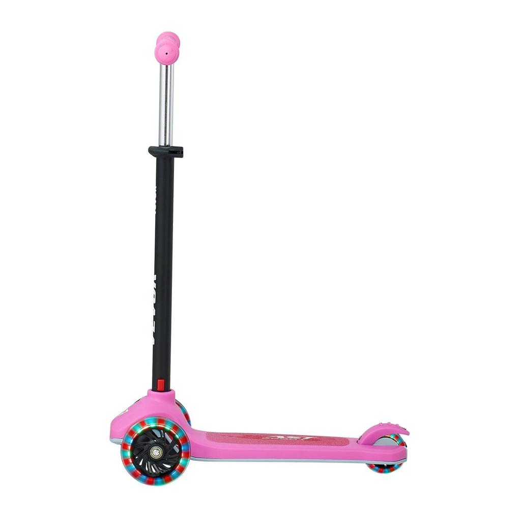 Kick Scooter for Kids Ages 3+, 3-Wheel Toddler Scooter with Light-Up Wheels, Adjustable Height Handlebar, Wide Anti-Slip Deck, Lightweight Aluminum