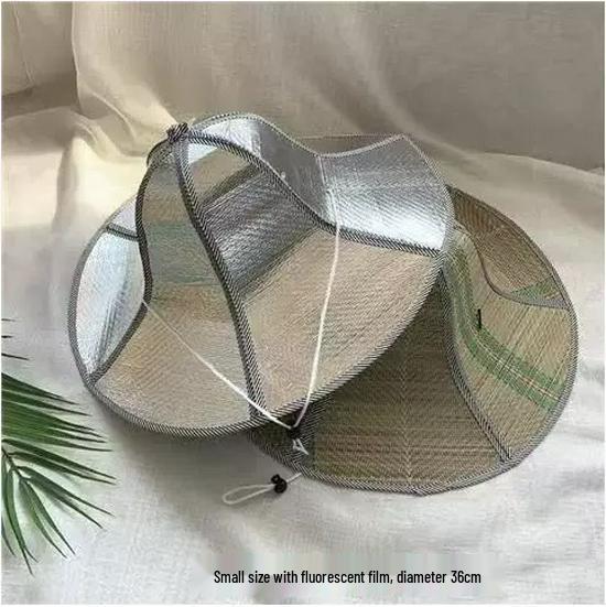 Men s Straw Fedora Sun Hat - Summer Breathable, Wide Brim, Sun Protection for Elderly.