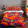 Colorful, Geometric, Swirls. Bedding Duvet Cover Sets Duvet Covers Pillowcases Gifts (1 * Duvet Cover 2 * Pillowcases, Without Duvet Insert)