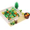 Kleinteile Bauernhof Baustein Set - DIY Kürbisfeld und Tierstall Dekoration Spielzeug