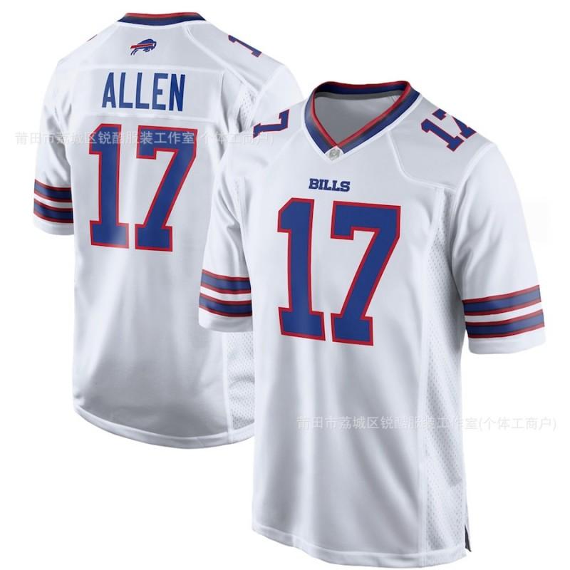 Buffalo Bills NFL Football Jersey Men Women Adult Unisex Pullover Top With Allen 17 Hamlin 3 Number