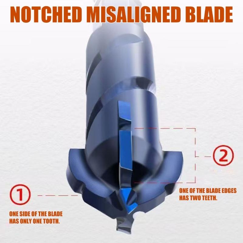 Four-Edged Serrations Drill Bit Set Drilling Tool For Glass Tile and Concrete 6-12mm Multifunction Drill Bit
