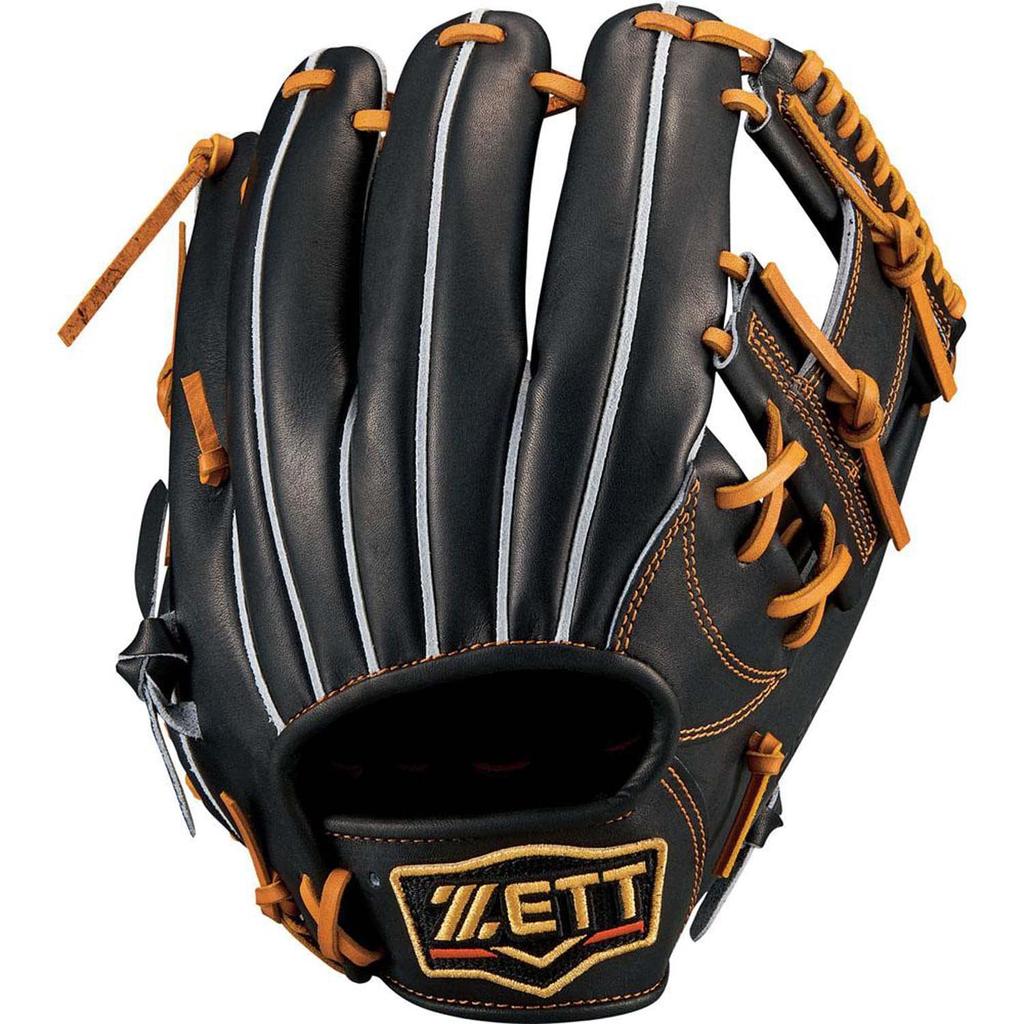 ZETT Pro Status Baseball Glove for Second and Kenta Imamiya Black x Oak Brown Size Made in BPROG760 Shortstop, Style, Right-Handed Throw, (1936), 4,