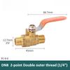 Brass Long Stem Copper Pipe Joint Ball Valve 1/8 "1/4" 3/8 "1/2" 3/4 "1 Inch Internal/external Thread Joint Connector Adapter