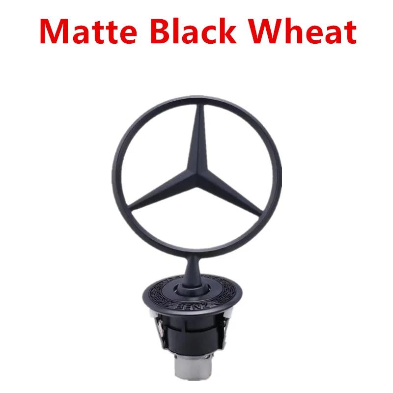vkhzm9 2025 Hot Star Bonnet Chrome Badge 44mm Car Front Hood Emblem Logo For Mercedes Benz C E S Class W204 W205 W211 W212 W213 W220 W2