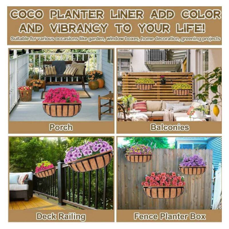 Modern Minimalist Plant Pot With Natural Coconut Coir Material For Home Gardening Decor