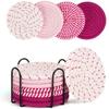 8/10 Pcs Cotton Rope Woven Trivet Placemats Braided Hot Pads Natural Dinner Plate Mat Set  Desk