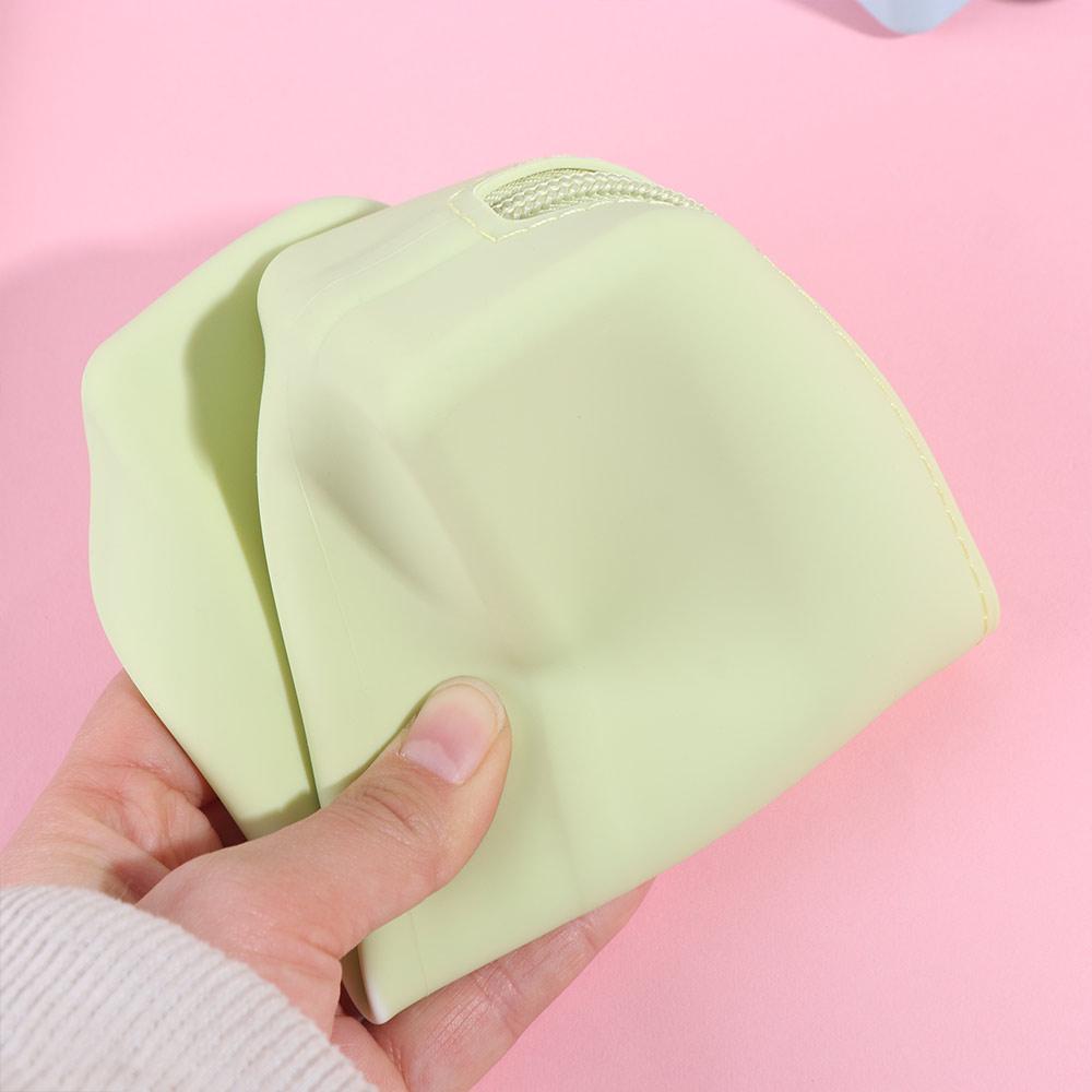 Silicone Pen Bag Large Capacity Cosmetics Storage Bag Portable Pencil Case Desktop