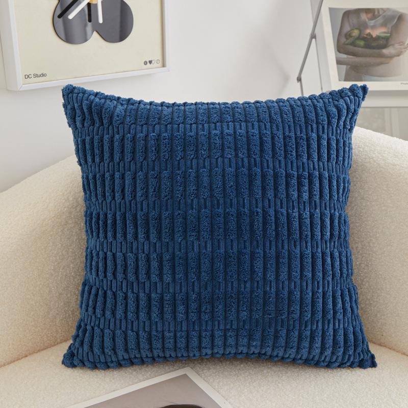 

Polyester Short Plush Core Sofa Pillow Light Luxury High-end Cushion Bedside Pillow 45x45cm Pillow Cover