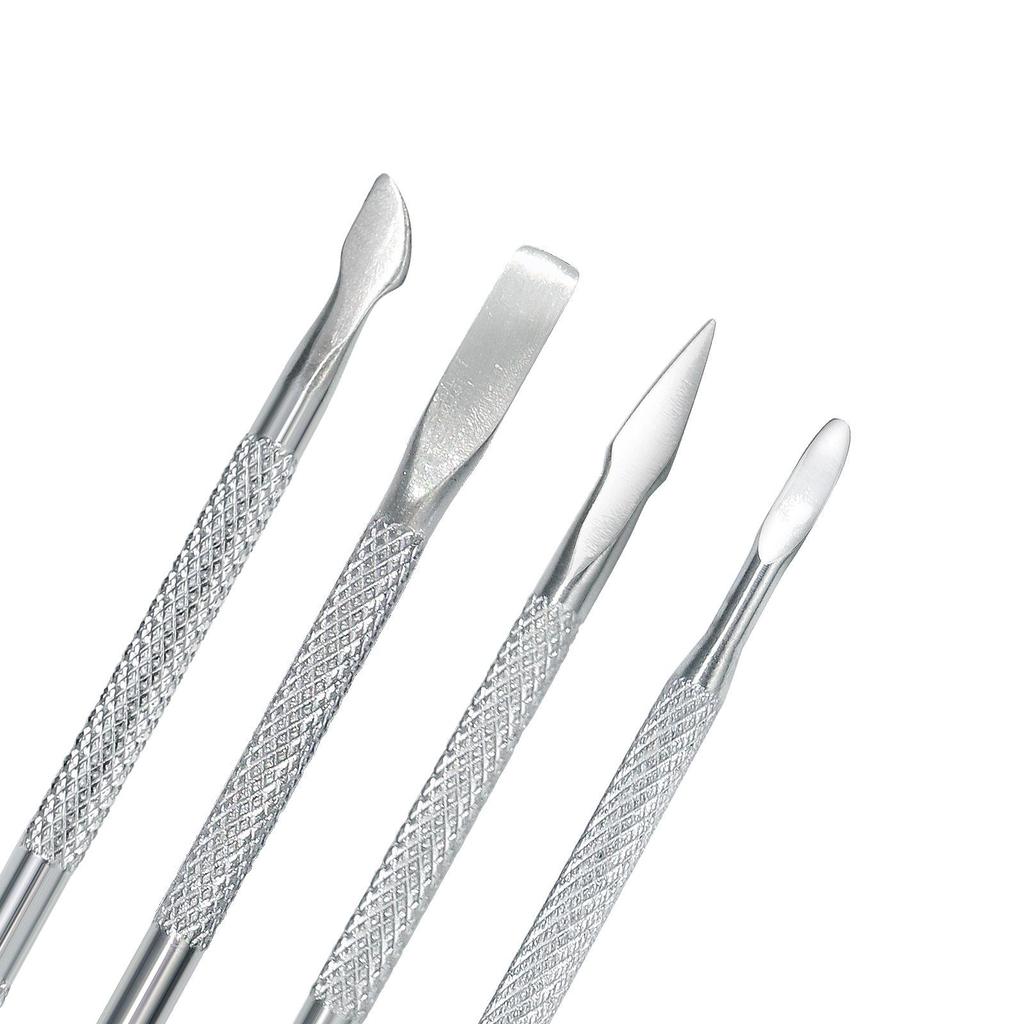 Stainless Steel Double-Ended Cuticle Pusher and Nail Care Tool