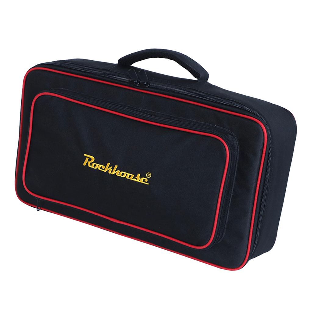 Effects Pedal Board Large Capacity Storage Bag Convenient Anti-Skid Handle Stable Carry Case Electric Guitar Outdoor