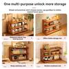 2/3-tier Bamboo Desktop Water Cup Holder/storage Rack/organizer/wooden Desktop Storage Rack
