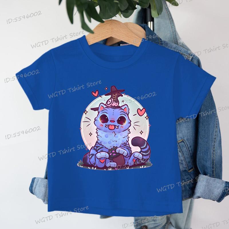 Cotton Kids T-shirt K-Pop Demon Hunters Tiger Shirt Fans Gift Toddler Girl Boy KPop Demon Hunters Tiger Short Sleeve Tshirt 2025