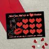 5pcs Valentine's Day Couples Scratch Cards - Romantic Date Pose Reveal Game, Fun Interactive Love Gift for Partners