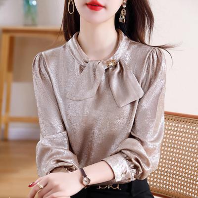 Chemise à manches longues, nouvelle collection printemps, haut de gamme, tendance, couleur unie, fine, décontractée, élégante, pull